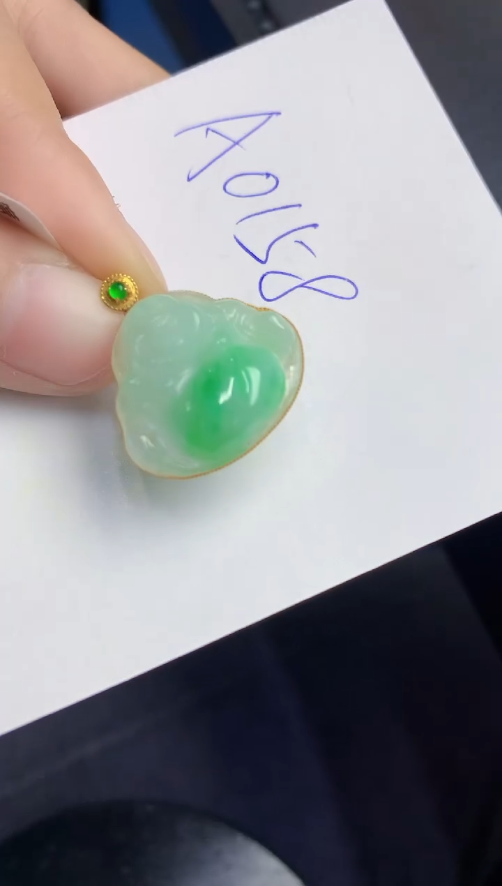 【闪购商品】翡翠颈饰18K金镶嵌000000000