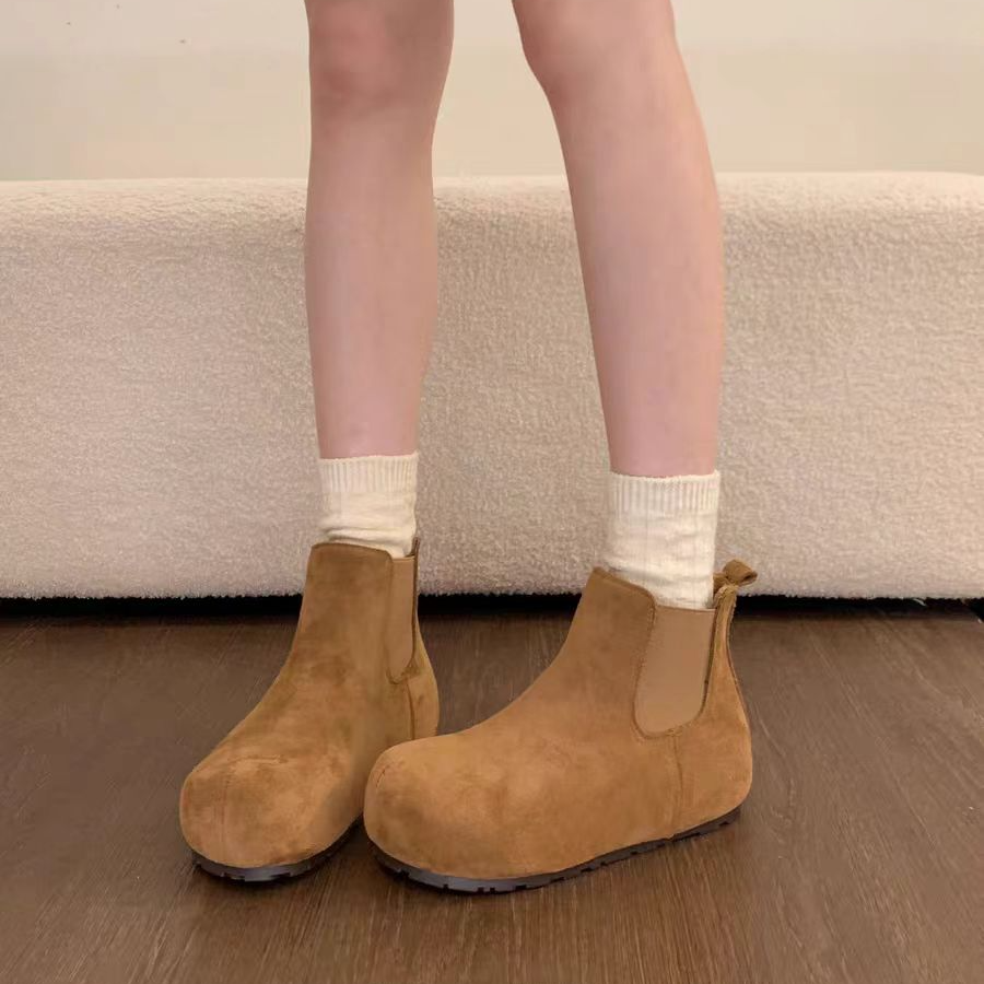 【新疆包邮】25年新款加绒厚底时尚百搭博肯鞋6819