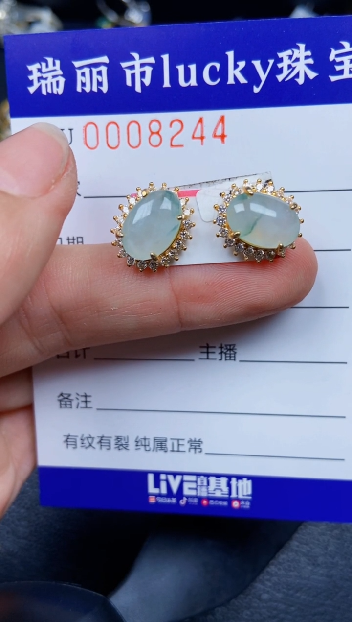 【闪购商品】翡翠颈饰银S925镶嵌8244