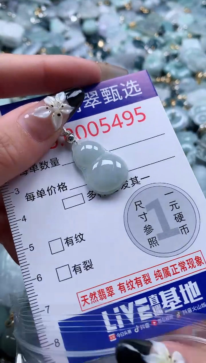 翡翠未镶嵌颈饰5495