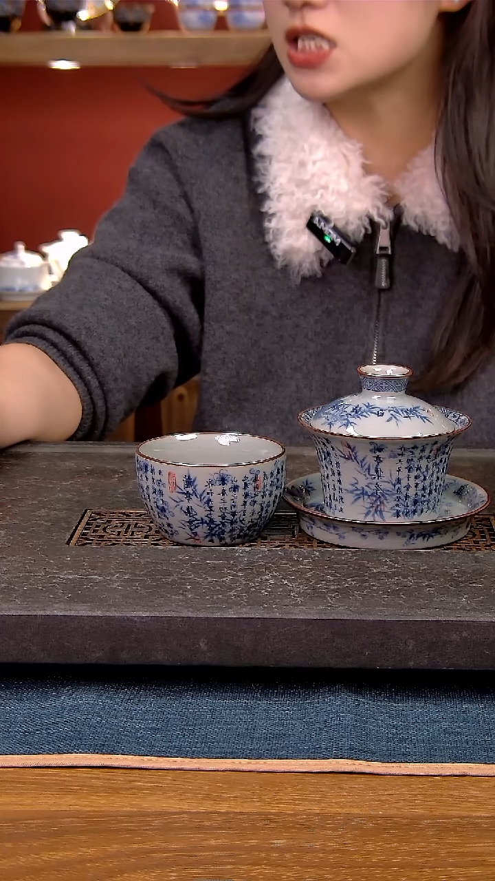 简装家用款2件套 老陶泥开片纹陶瓷茶具