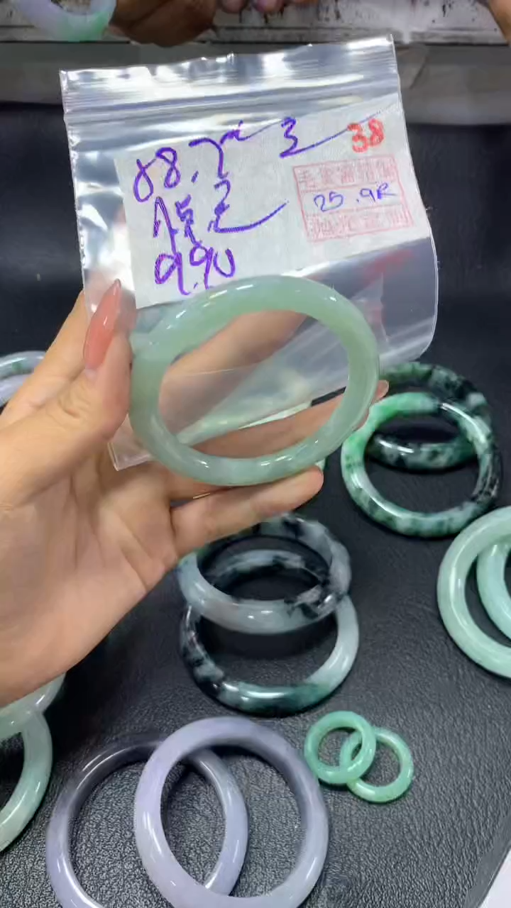 未镶嵌定制翡翠悦*38毛货需精细抛光定制+多样性发1+990