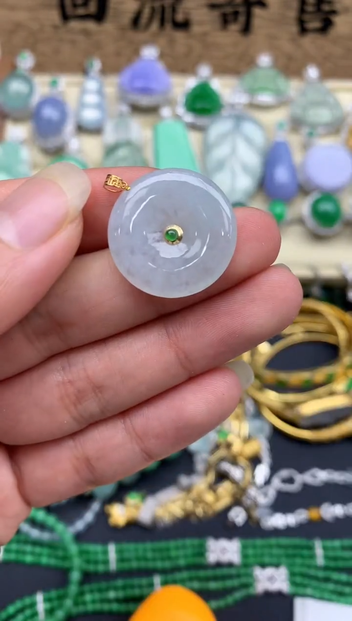 【闪购商品】翡翠颈饰18K金镶嵌256-中国好珍宝