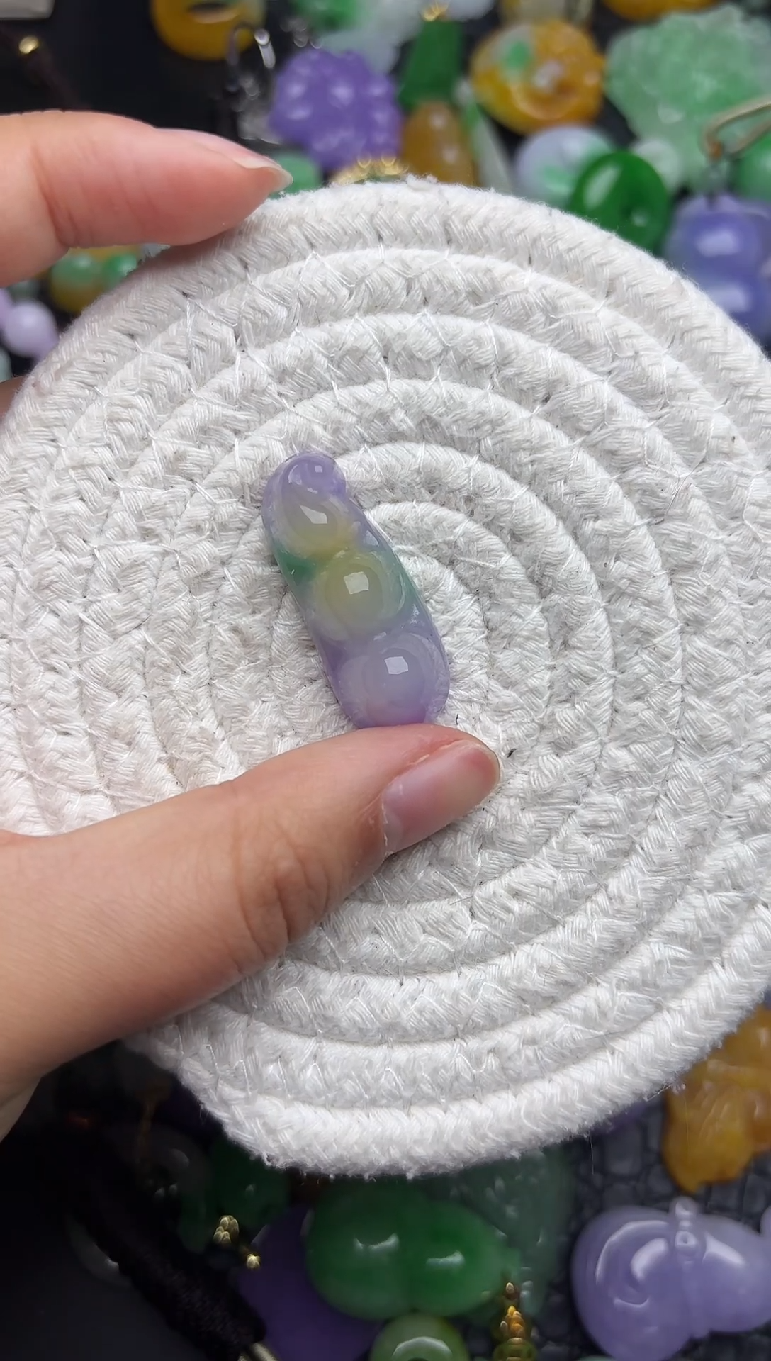 颈饰未镶嵌翡翠缅甸翡翠吊坠