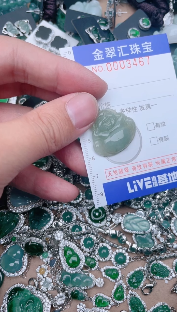 【闪购商品】翡翠颈饰未镶嵌3467....