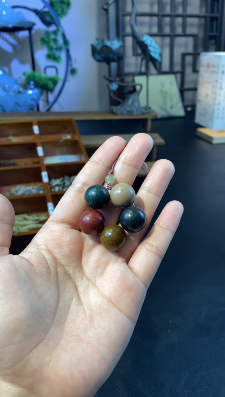 【闪购商品】泥塑古法非遗五行合香珠手机挂