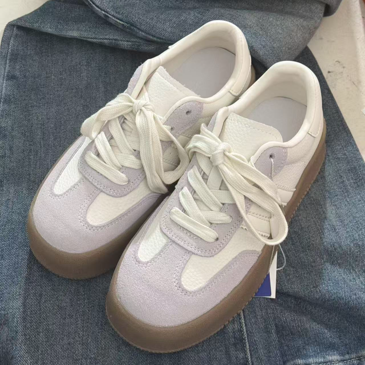 春季新款德训女款百搭休闲鞋