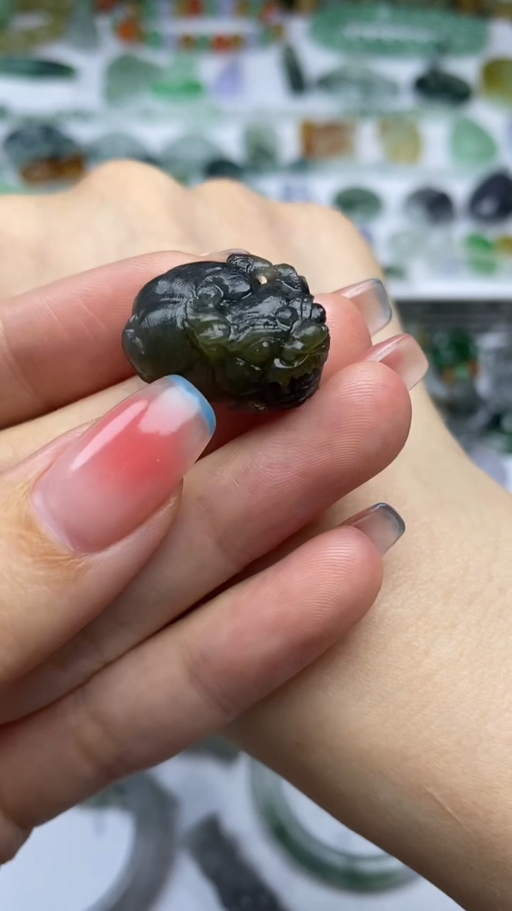 未镶嵌定制翡翠毛货定制不退不换