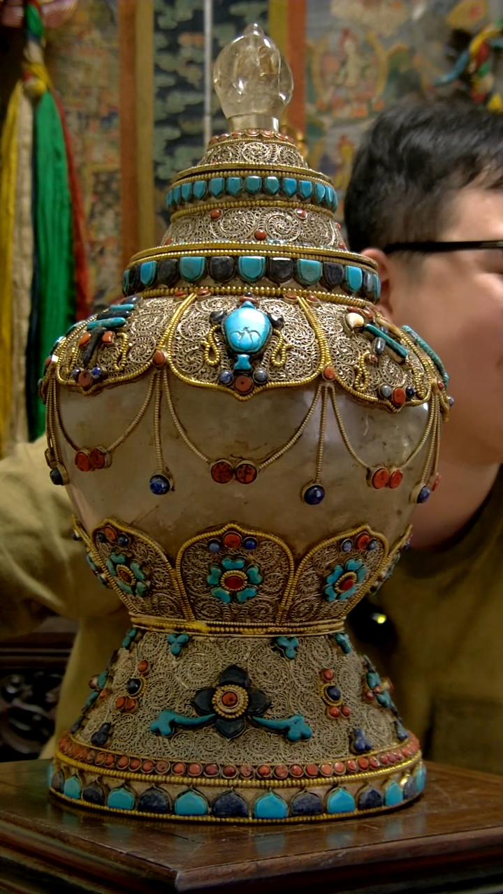 造像铜像铜造像铜像收藏水晶 罐