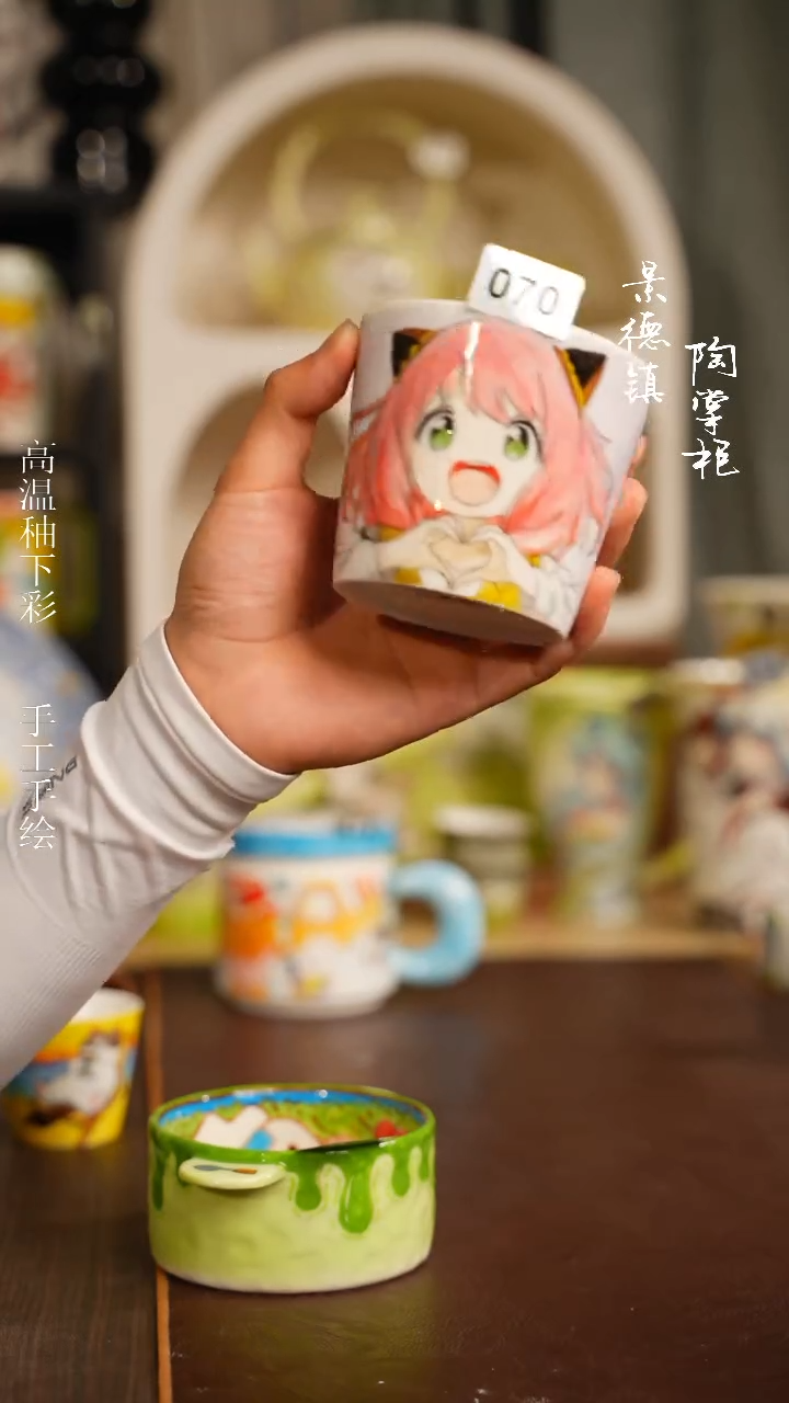 景德镇高温釉下彩纯手工手绘070
