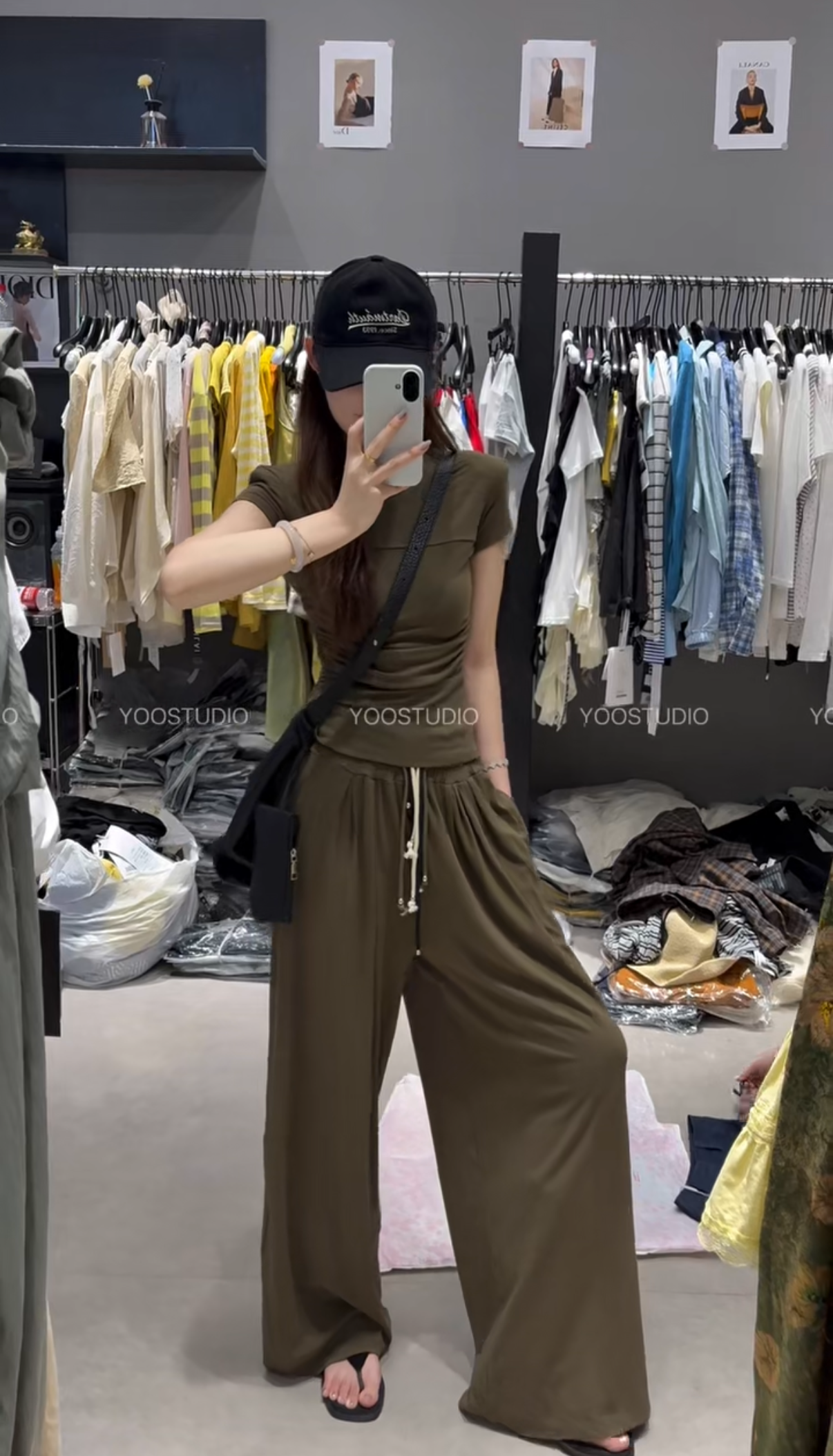 Coriander香菜 气质显瘦T恤阔腿裤套装6813119