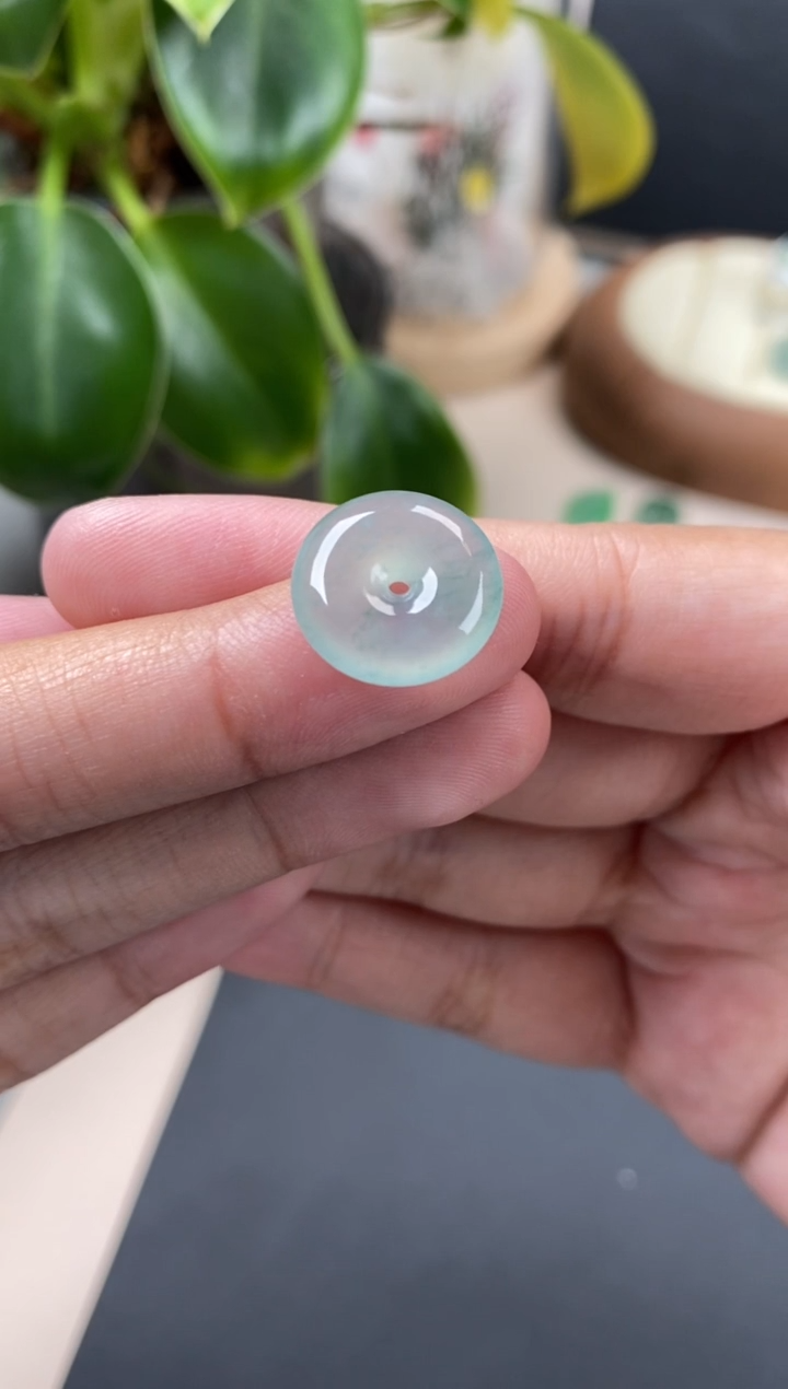 【闪购商品】翡翠颈饰未镶嵌翡翠冰晴平安扣