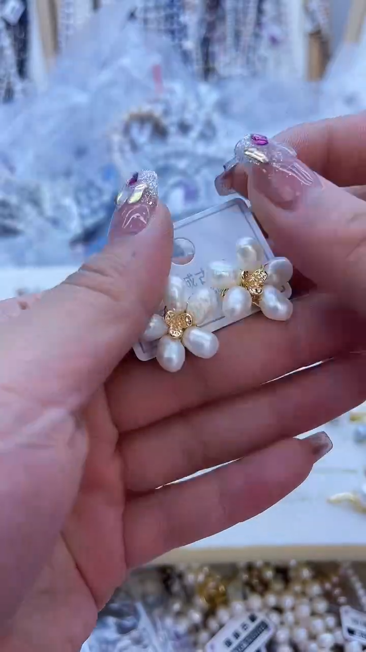 【闪购商品】淡水珍珠耳饰未镶嵌5