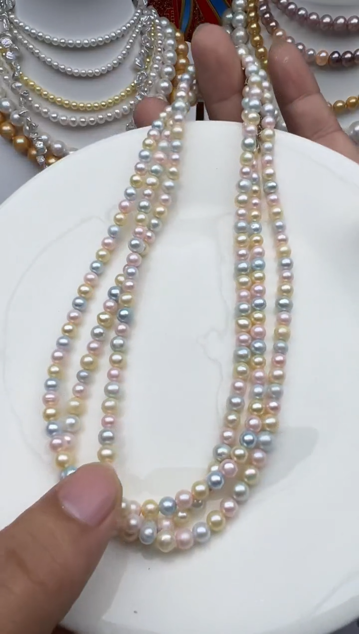 淡水珍珠未镶嵌颈饰1