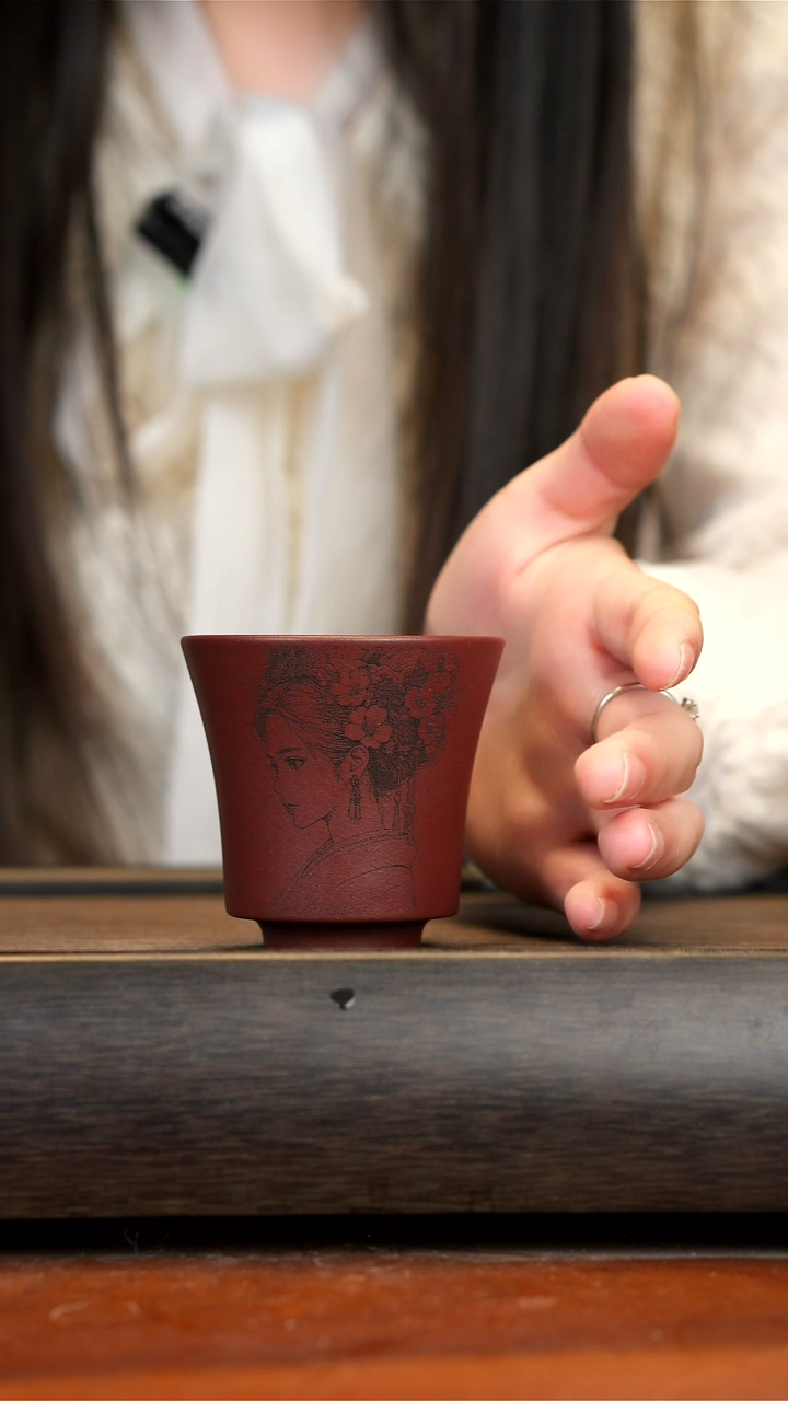 【闪购商品】紫砂茶壶宜兴紫砂紫泥美人杯