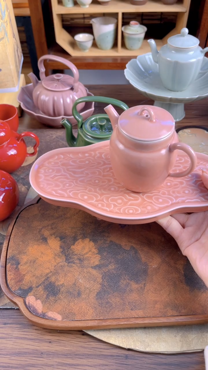 【闪购商品】苍烟落照清欢壶祥云盘