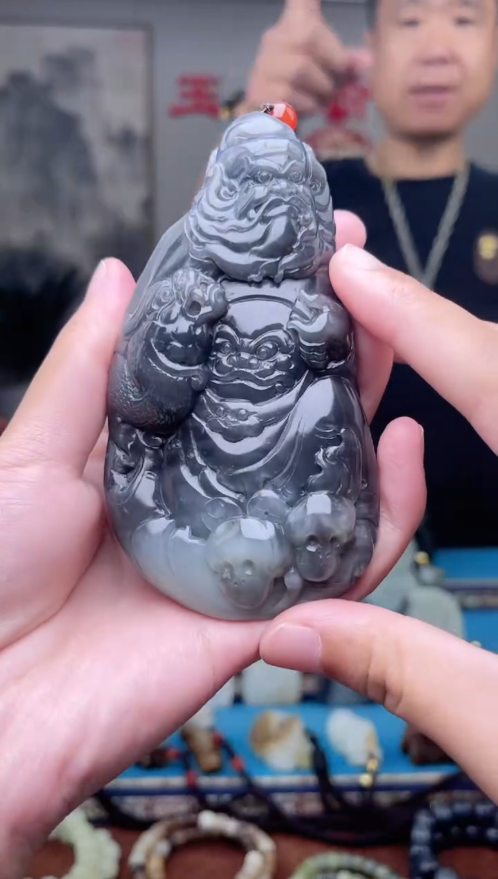 和田玉未镶嵌挂件1