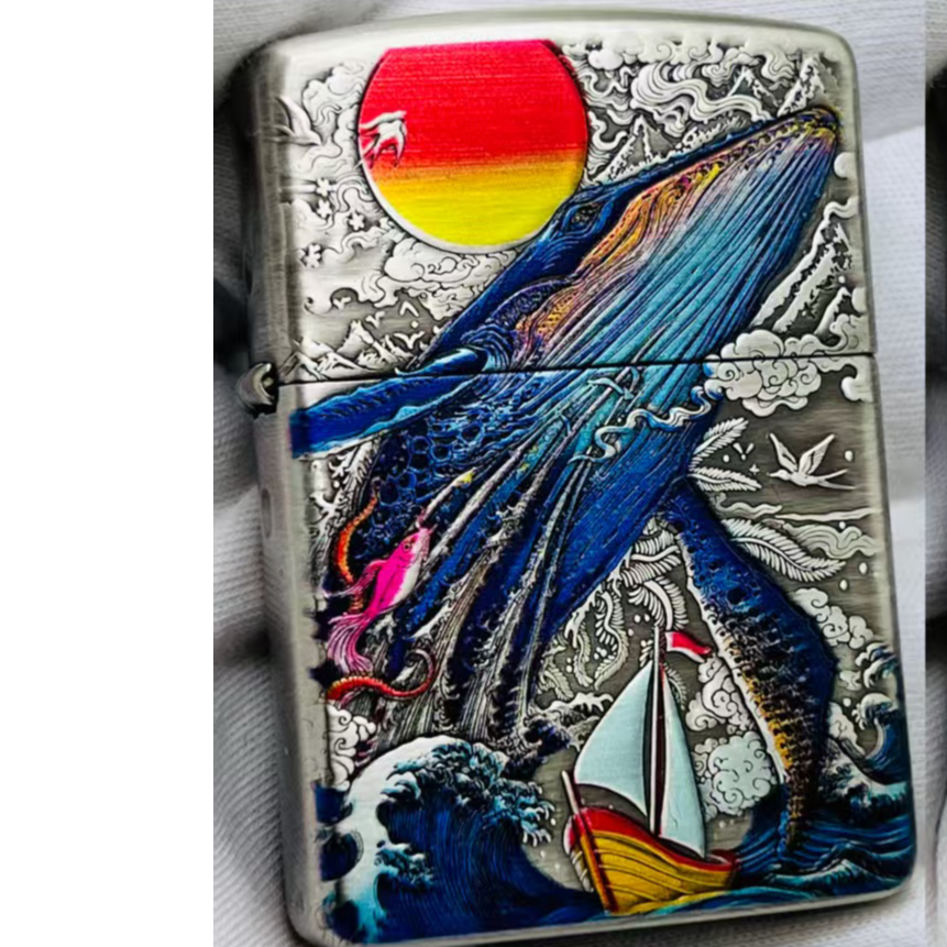 Zippo打火机动物ZIPPO盔甲山海经鲲鹏创意设计高级防风送礼佳品