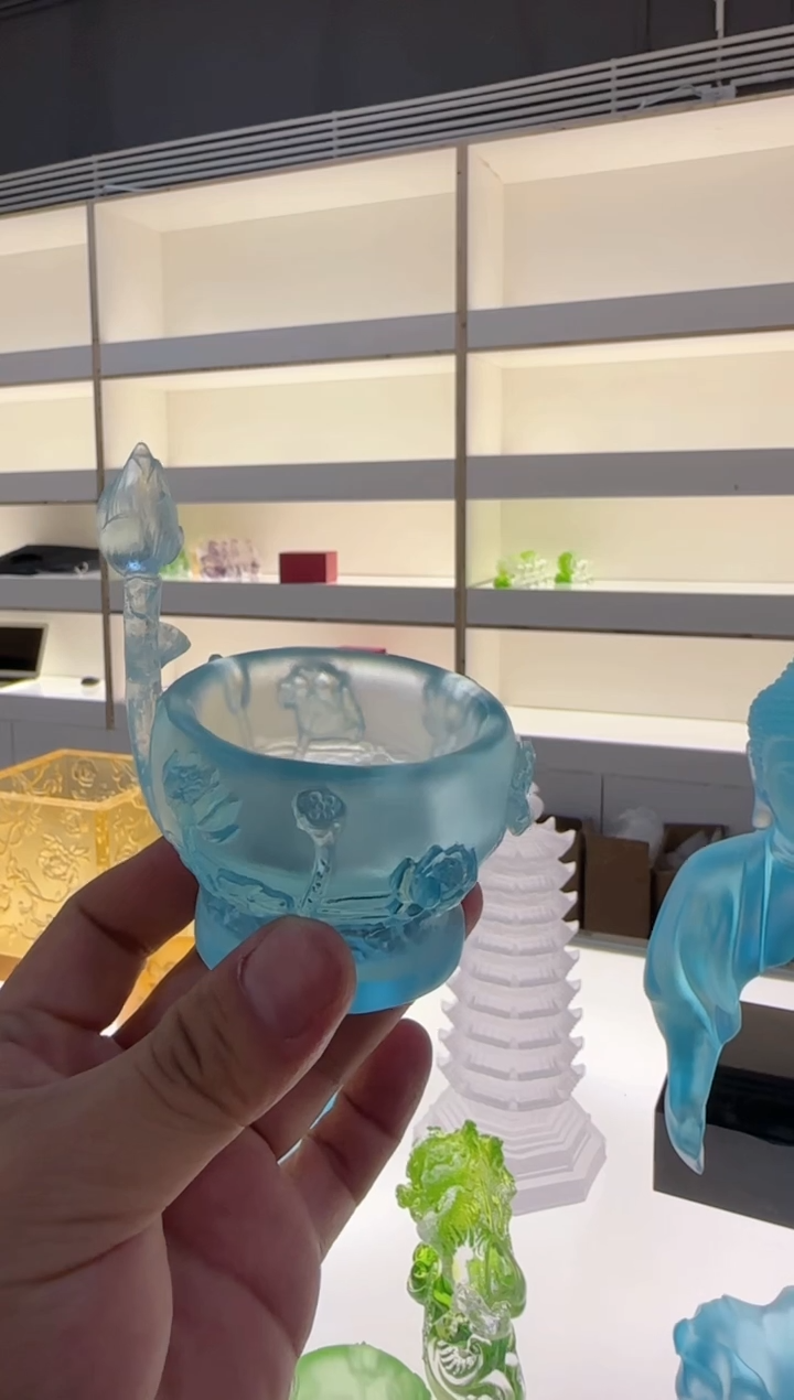 手工艺品琉璃烛台