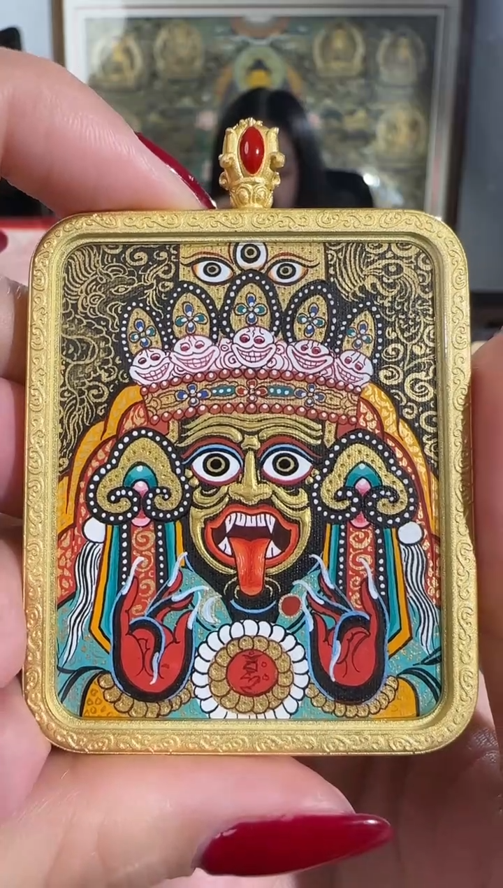 【闪购商品】装裱画热贡纯手绘天然矿料唐卡 扎基 普华东智绘