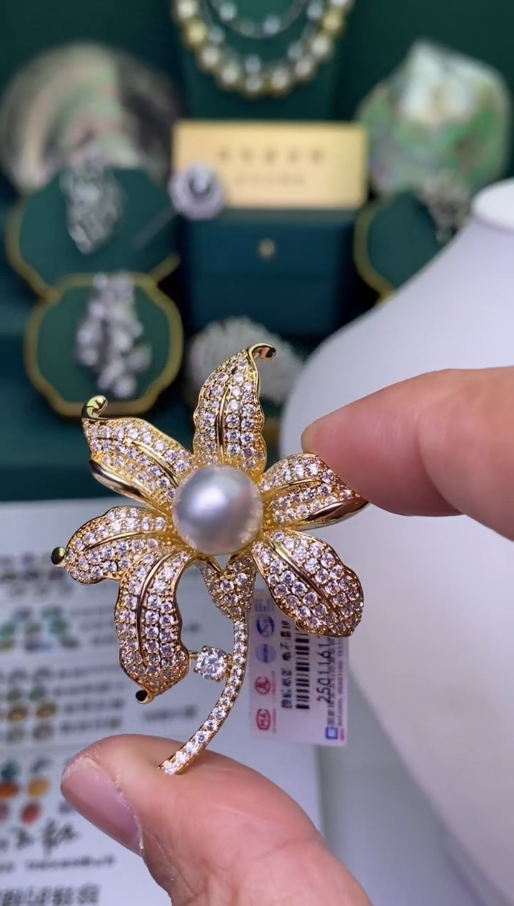 【闪购商品】海水珍珠胸饰未镶嵌11-12