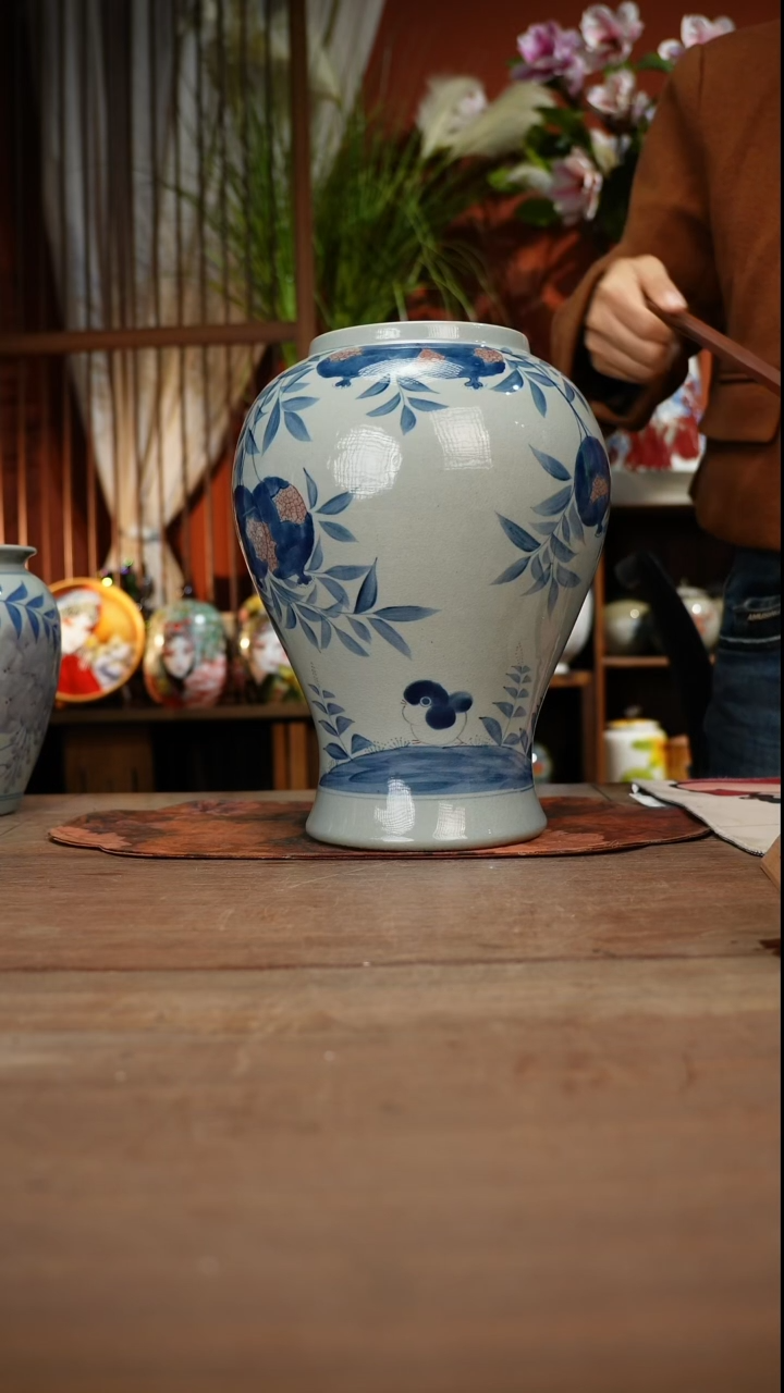 当代高温釉下彩手绘陶瓷餐具