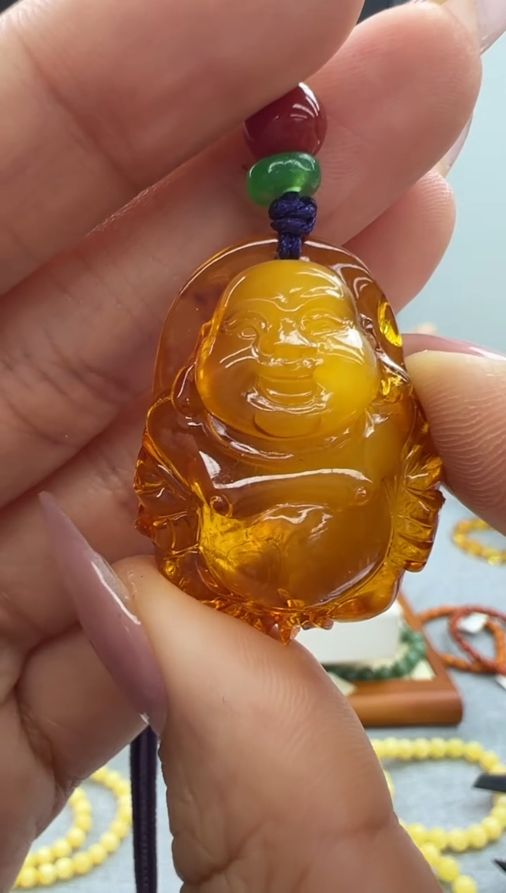 【闪购商品】琥珀颈饰未镶嵌51秒拍号