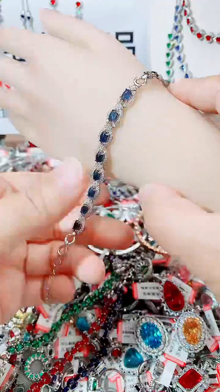 手链蓝宝石未镶嵌  