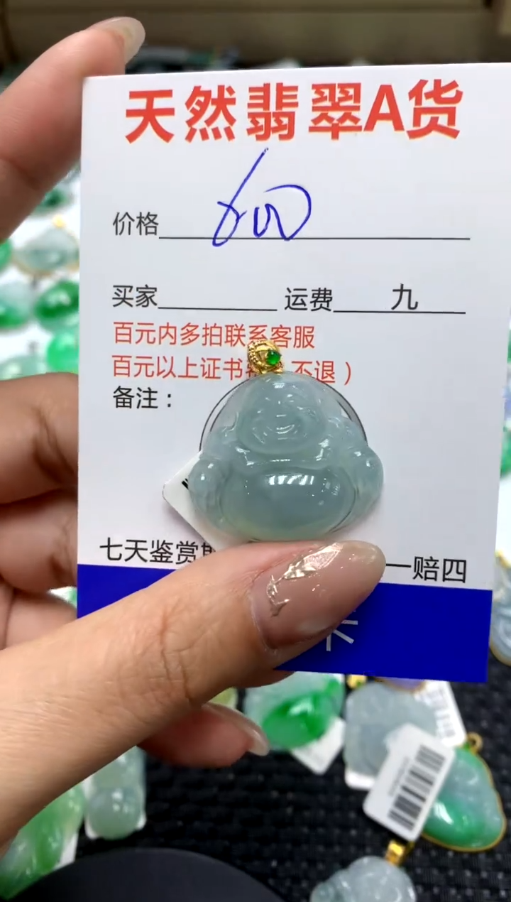 【闪购商品】翡翠颈饰18K金镶嵌111111111