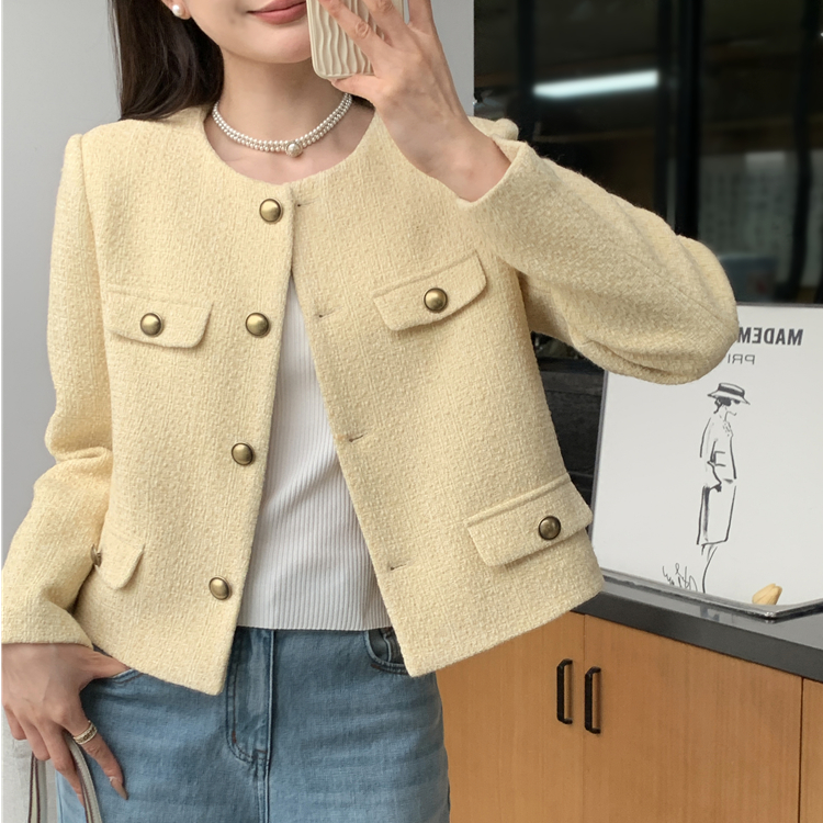 2025秋季新款常规春季通勤秋冬复古法式百搭短款防晒女短外套