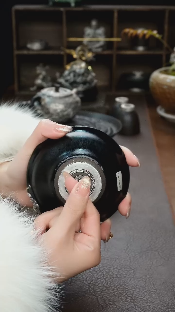 【闪购商品】境秋建盏主人杯高定