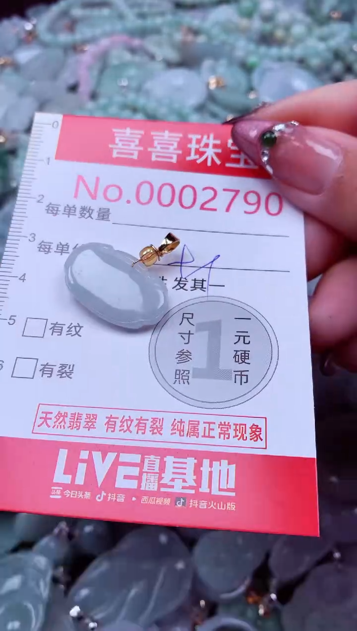 吊坠(不含链)未镶嵌翡翠2790