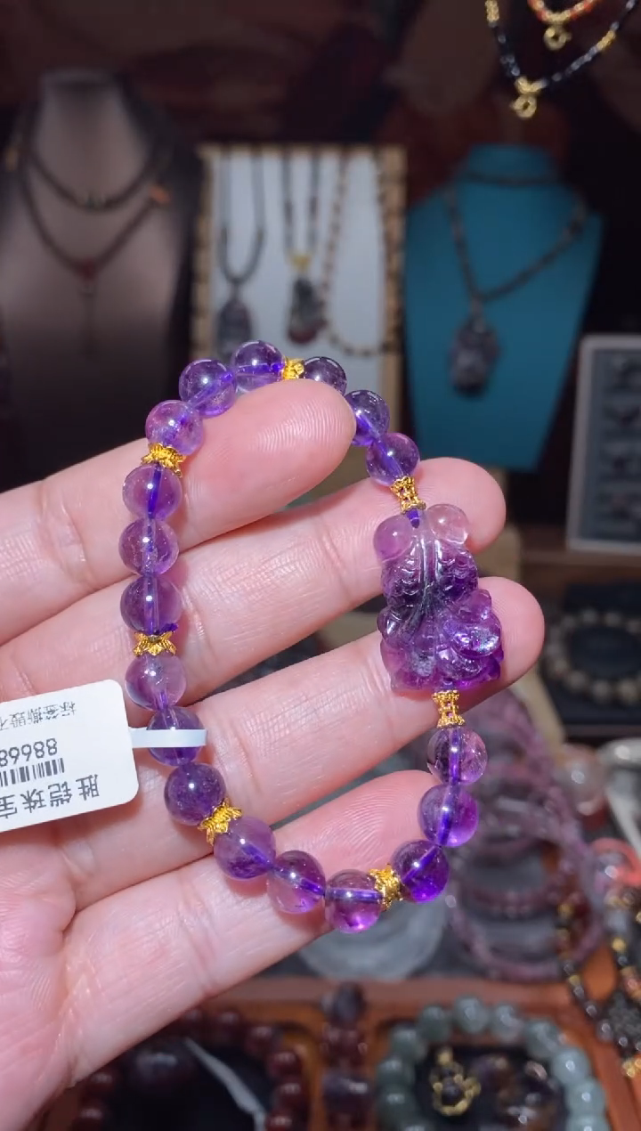 【闪购商品】水晶手串未镶嵌超七锦鲤