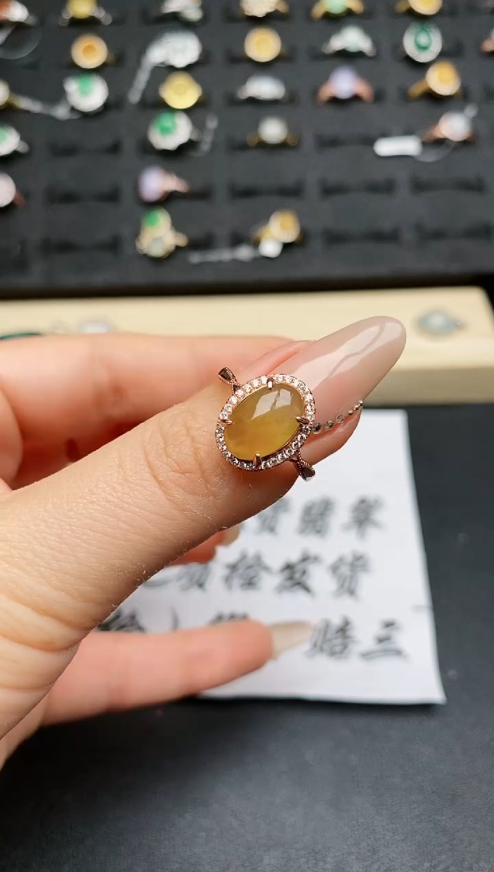 【闪购商品】翡翠戒指银S925镶嵌............