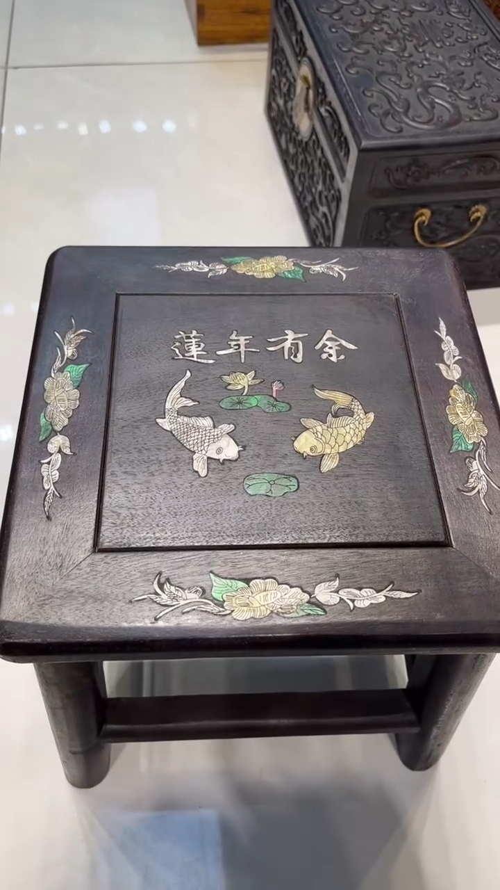 【闪购商品】木连年有余 富贵凳