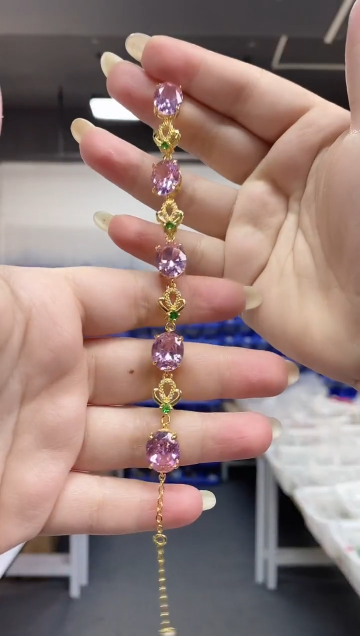 【闪购商品】托帕石手链未镶嵌多样性发其一颜色微差