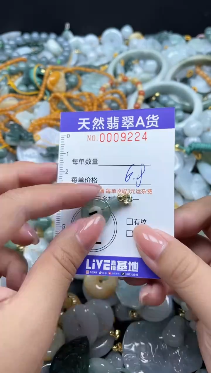 翡翠未镶嵌颈饰09224