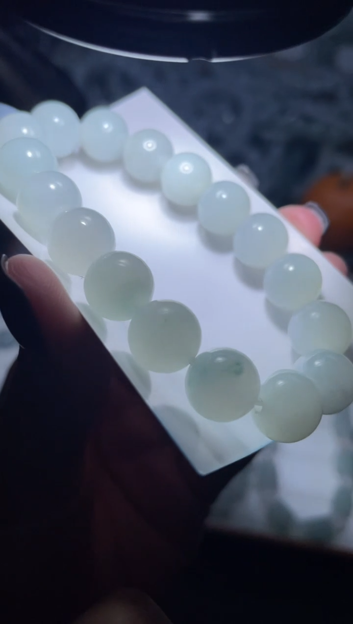 【闪购商品】定制翡翠未镶嵌天然缅甸A货翡翠手串4