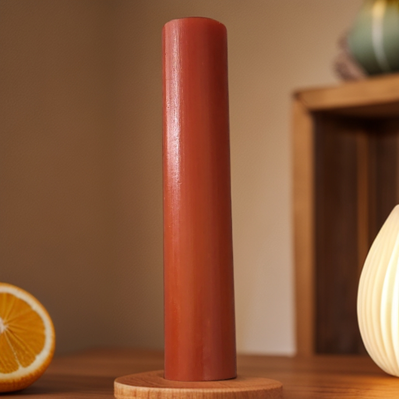 实心竹文玩玉华把件红皮料、黄皮料（下单备注红、或黄皮）