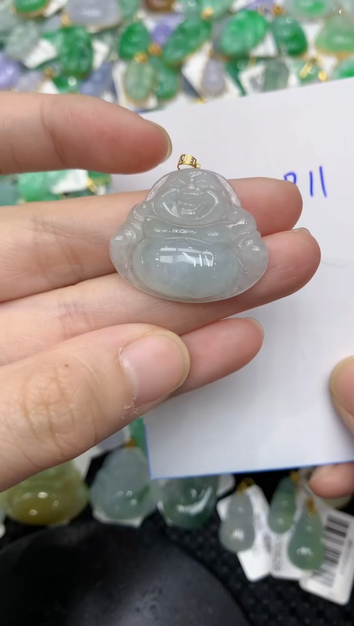 【闪购商品】翡翠颈饰18K金镶嵌11111111111