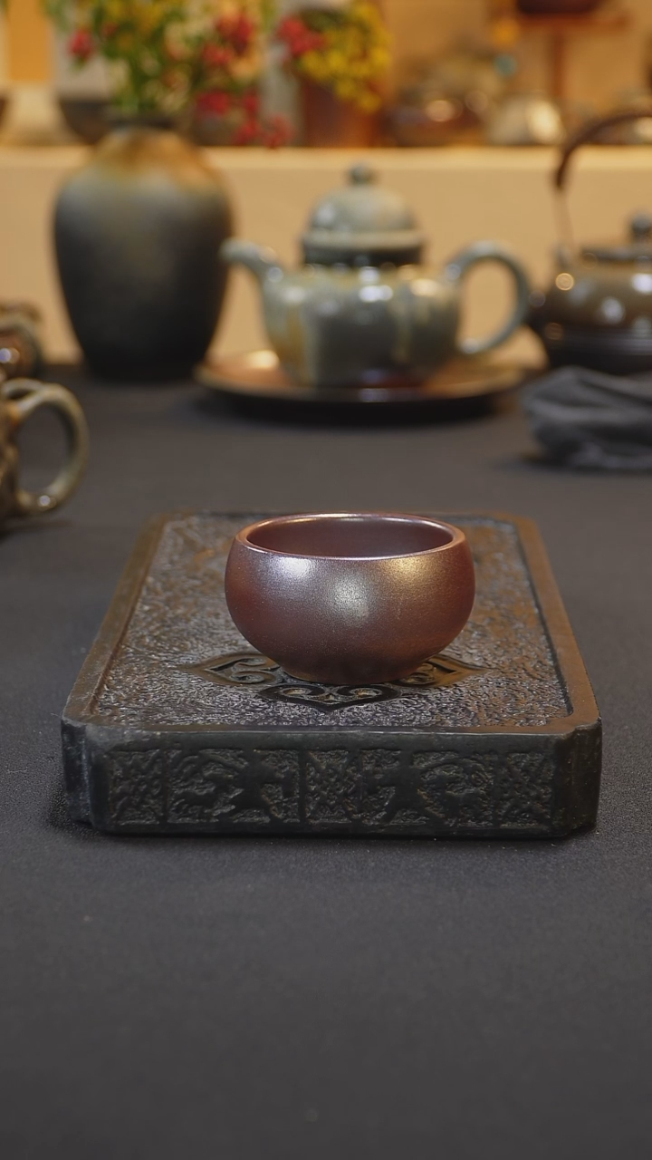 茶壶紫砂纯自然柴烧