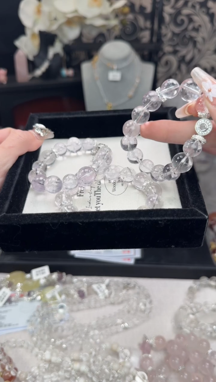 水晶手链未镶嵌天然水晶 多样性发货
