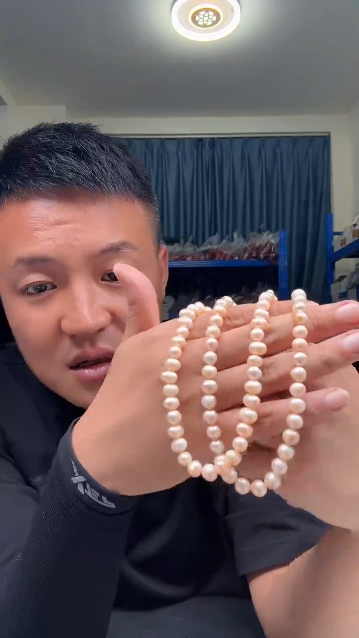 淡水珍珠未镶嵌颈饰k177