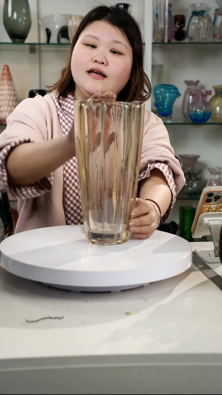 【闪购商品】高30轻奢琉璃花器福利正常手工痕迹