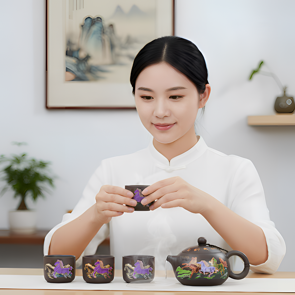 【旺】马到成功变色西施 一壶四杯