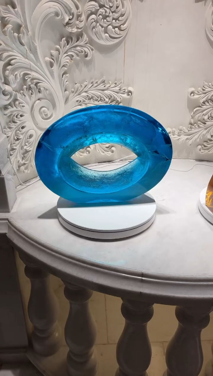 【闪购商品】茶宠圆形冰川艺术摆件