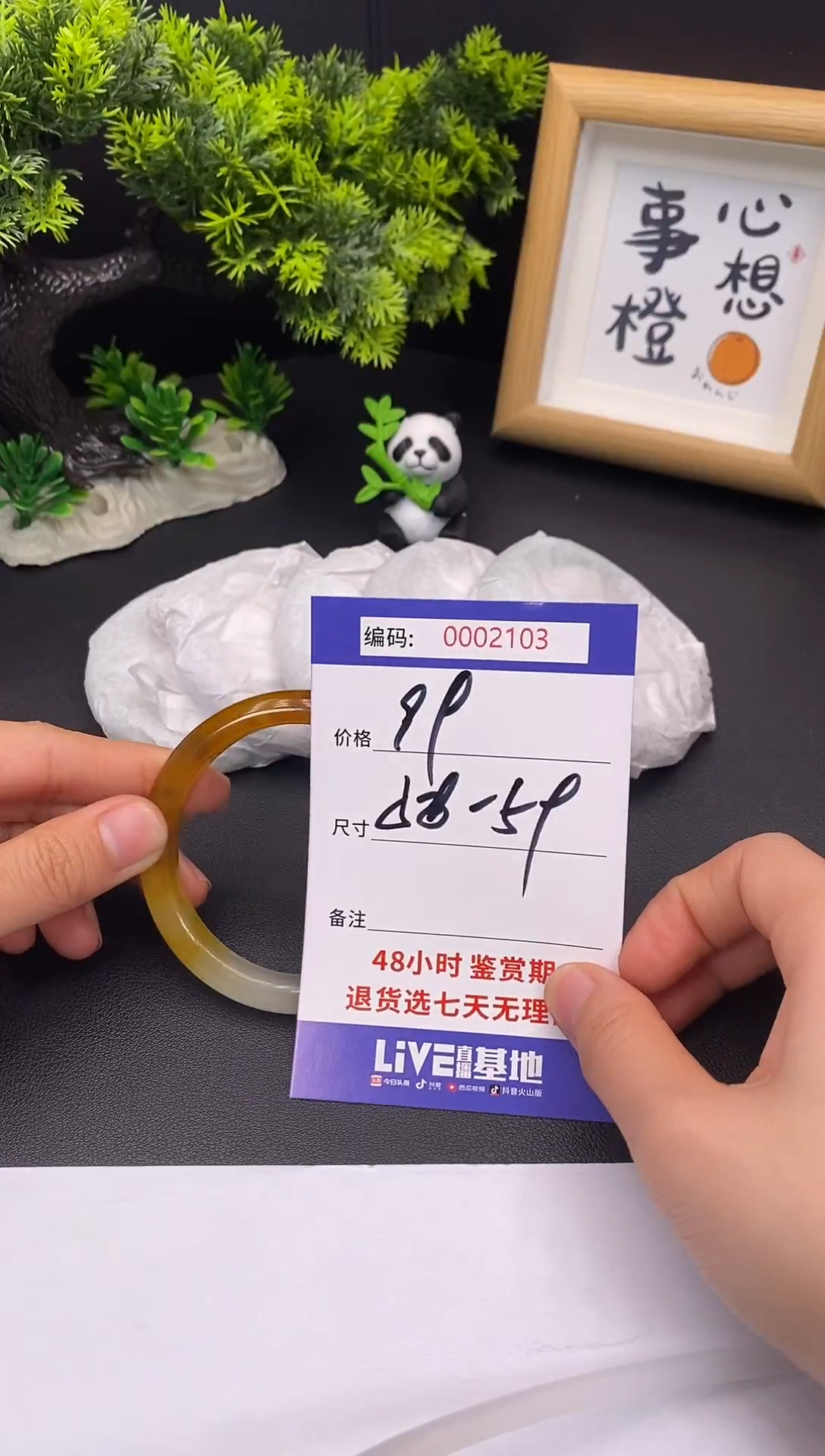 未镶嵌手镯翡翠0002103