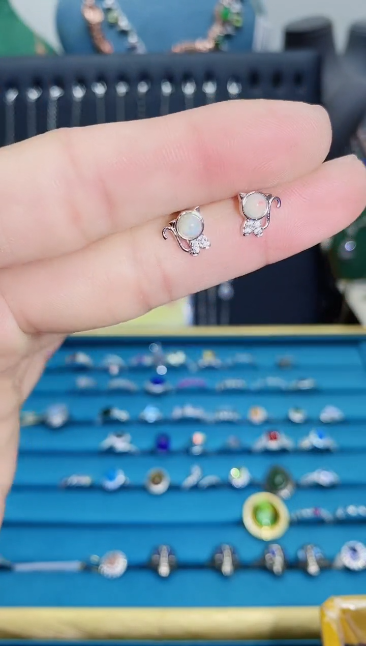 【闪购商品】欧泊珠宝奇石银S925镶嵌1121