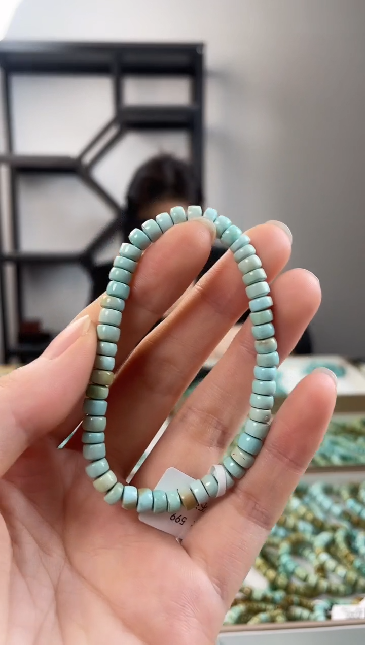 【闪购商品】未镶嵌绿松石珠宝奇石5.7+mm