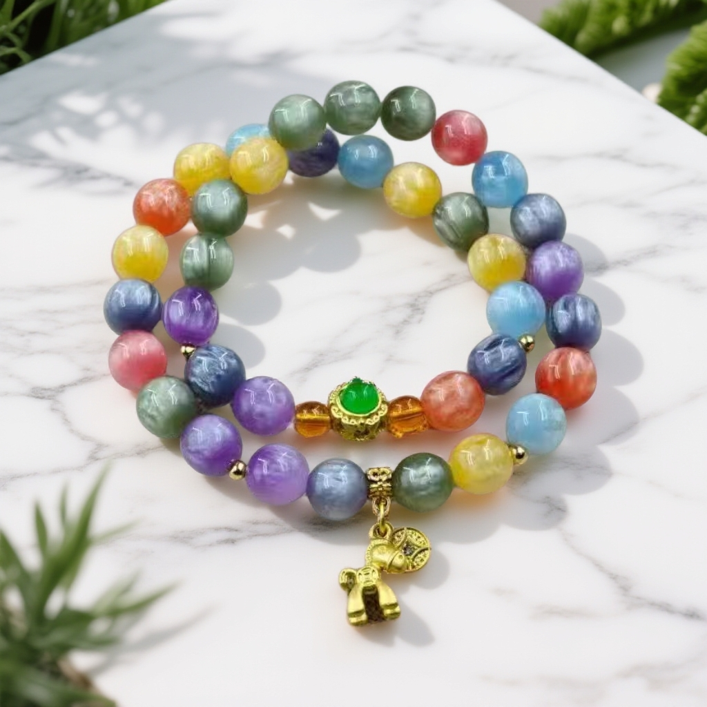 127 七彩瑰宝精品菩提双圈wm（无礼盒）